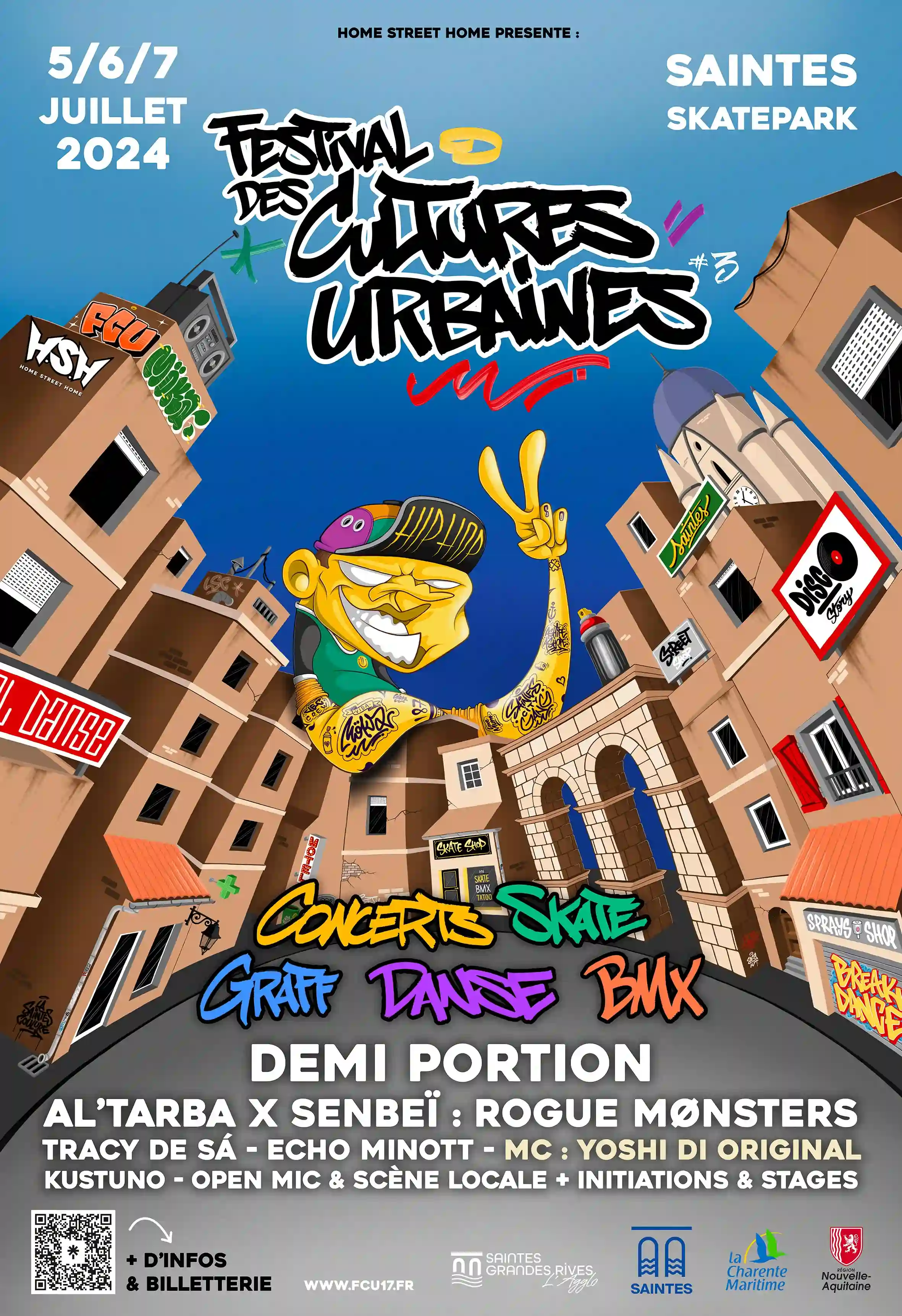 Affiche : Festival des Cultures Urbaines #3