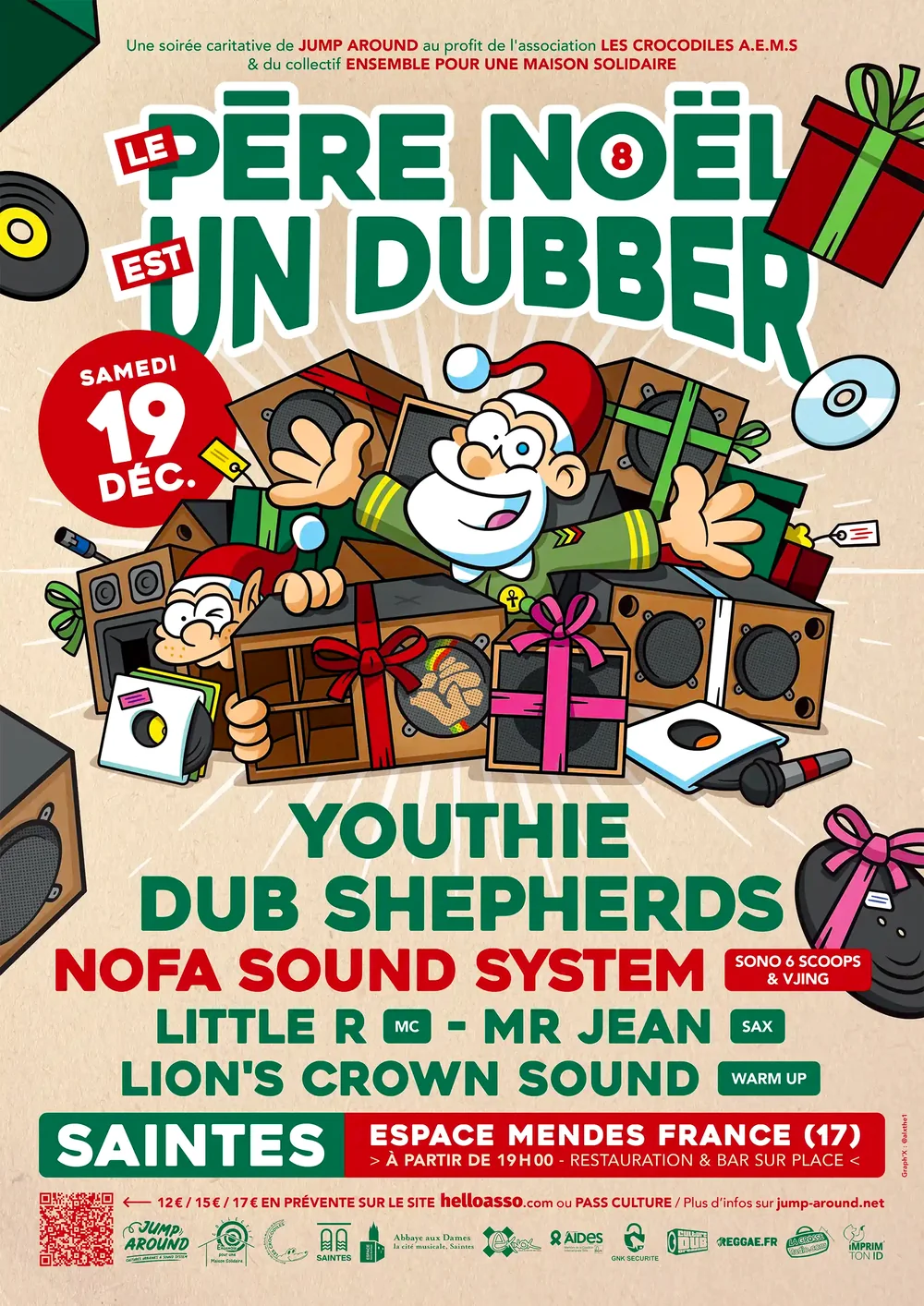 Affiche du Père Noël est un Dubber #8, illustration et graphisme Alx